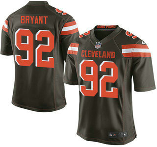 [FULLY STITCHED] #92 Cleveland Browns Brown Desmond Bryant Brown 2015 Limited Football Jersey 