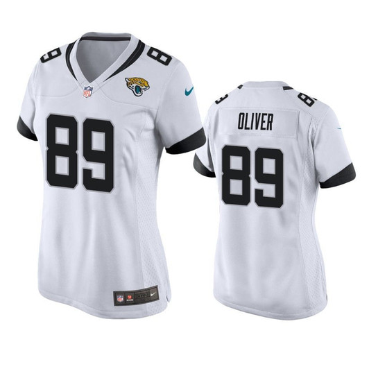 [FULLY STITCHED] Jacksonville Jaguars Josh Oliver 2019 Draft White Style 3 Limited Football Jersey 