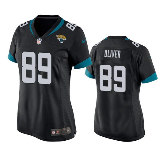 [FULLY STITCHED] Jacksonville Jaguars Josh Oliver 2019 Draft Black Limited Football Jersey 