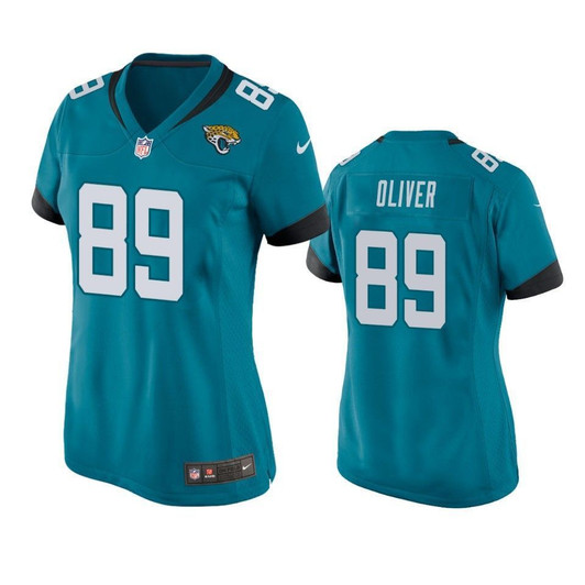[FULLY STITCHED] Jacksonville Jaguars Josh Oliver 2019 Draft Teal Style 2 Limited Football Jersey 