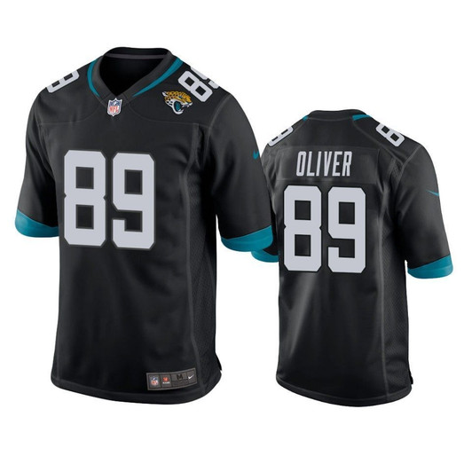 [FULLY STITCHED] Jacksonville Jaguars Josh Oliver 2019 Draft Black Style 3 Limited Football Jersey 