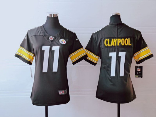 [FULLY STITCHED] #11 Pittsburgh Steelers Chase Claypool 2020 Brown Style 2 Limited Football Jersey 