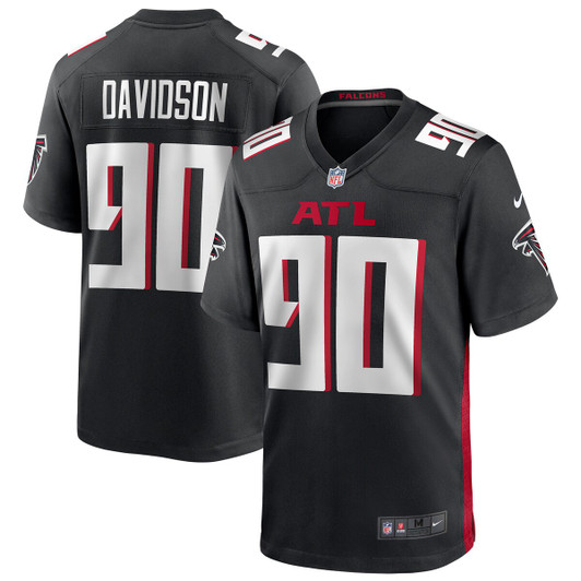 [FULLY STITCHED] Atlanta Falcons Marlon Davidson Black Style 2 Limited Football Jersey 