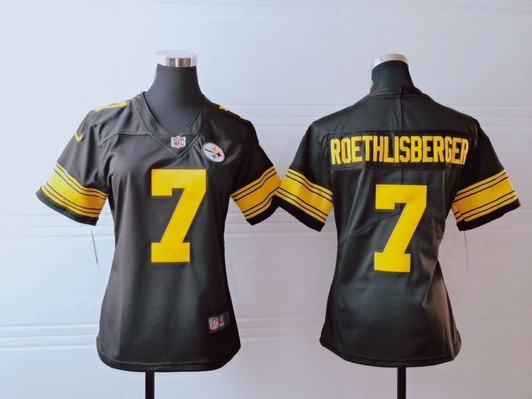[FULLY STITCHED] #7 Pittsburgh Steelers Ben Roethlisberger 2020 Dark Brown Style 2 Limited Football Jersey 