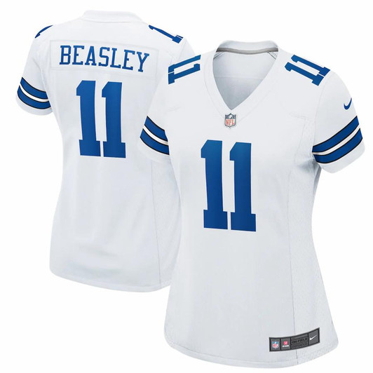[FULLY STITCHED] Dallas Cowboys Cole Beasley White Limited Football Jersey 
