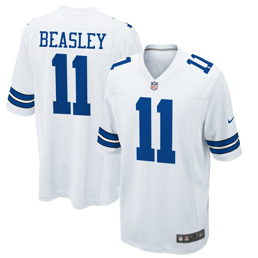 [FULLY STITCHED] Dallas Cowboys Cole Beasley White Style 2 Limited Football Jersey 