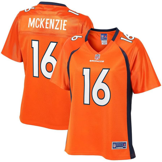 [FULLY STITCHED] Denver Broncos Isaiah Mckenzie Orange Limited Football Jersey 