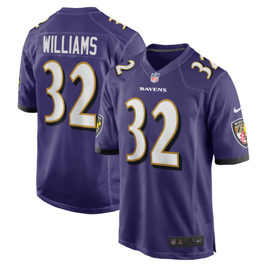 [FULLY STITCHED] Baltimore Ravens Marcus Williams Purple Style 5 Limited Football Jersey 
