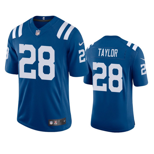 [FULLY STITCHED] Indianapolis Colts Jonathan Taylor Royal 2020 Draft Limited Football Jersey 