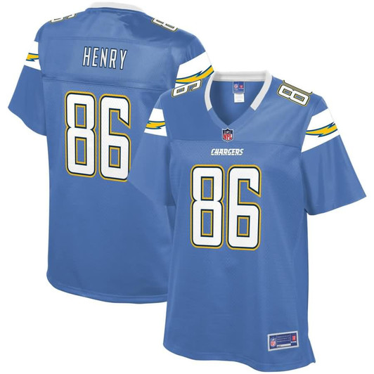 [FULLY STITCHED] Los Angeles Chargers Hunter Henry Alternate Powder Blue Limited Football Jersey 