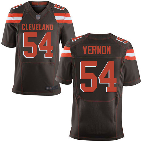 [FULLY STITCHED] #54 Cleveland Browns Olivier Vernon Brown New Limited Football Jersey 