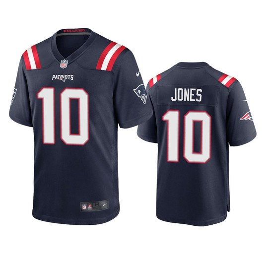 [FULLY STITCHED] New England Patriots Mac Jones 2021 Draft Navy Limited Football Jersey 