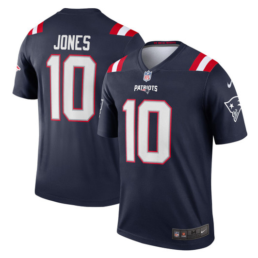 [FULLY STITCHED] New England Patriots Mac Jones American Navy Style 2 Limited Football Jersey 