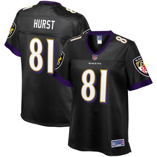 [FULLY STITCHED] Baltimore Ravens Hayden Hurst Alternate Black Limited Football Jersey 
