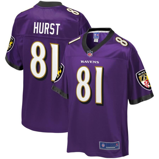 [FULLY STITCHED] Baltimore Ravens Hayden Hurst Purple Limited Football Jersey 