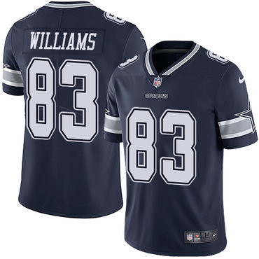 [FULLY STITCHED] #83 Dallas Cowboys V Terrance Williams Navy Blue Limited Football Jersey 