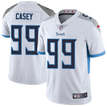 [FULLY STITCHED] #99 Tennessee Titans Jurrell Casey White Limited Football Jersey 