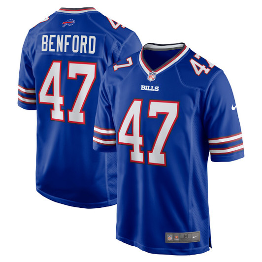 [FULLY STITCHED] Buffalo Bills Christian Benford American Royal Limited Football Jersey 
