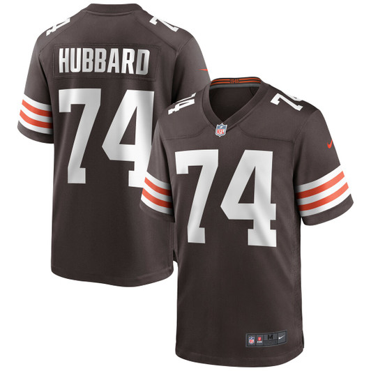 [FULLY STITCHED] Cleveland Browns Chris Hubbard Brown Limited Football Jersey 