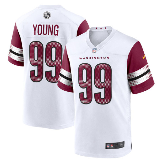 [FULLY STITCHED] Washington Commanders Chase Young American White Limited Football Jersey 