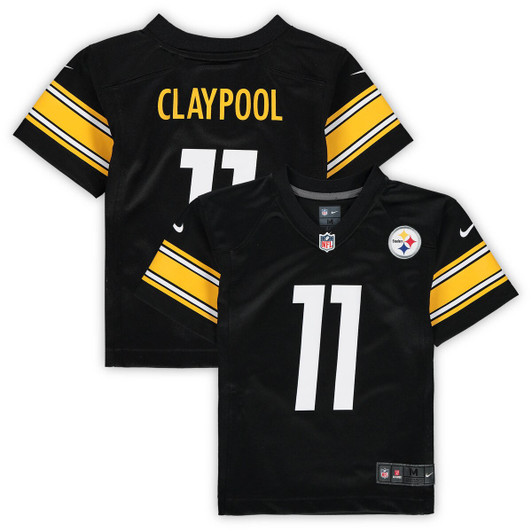 [FULLY STITCHED] Pittsburgh Steelers Chase Claypool Black Style 7 Limited Football Jersey 