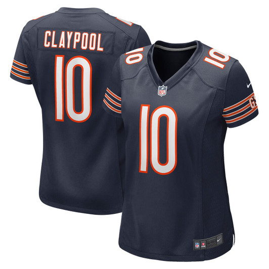 [FULLY STITCHED] Chicago Bears Chase Claypool Navy Limited Football Jersey 