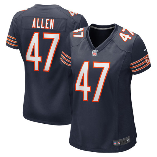 [FULLY STITCHED] Chicago Bears Chase Allen Navy Limited Football Jersey 