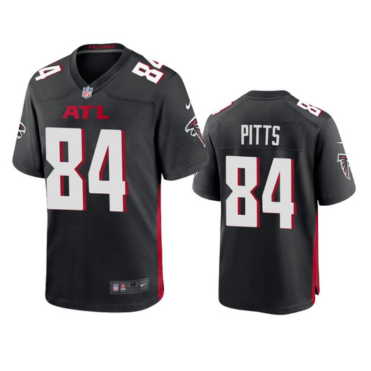 [FULLY STITCHED] Atlanta Falcons Kyle Pitts 2021 Draft Black Limited Football Jersey 