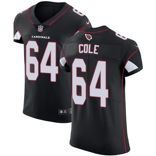 [FULLY STITCHED] #64 Arizona Cardinals Mason Cole Black Alternate Limited Football Jersey 