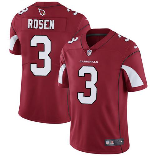 [FULLY STITCHED] #3 Arizona Cardinals Josh Rosen Red Limited Football Jersey 