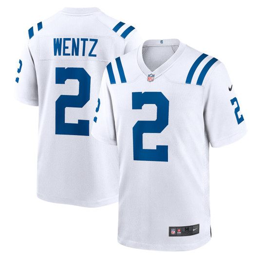 [FULLY STITCHED] Indianapolis Colts Carson Wentz American White Limited Football Jersey 
