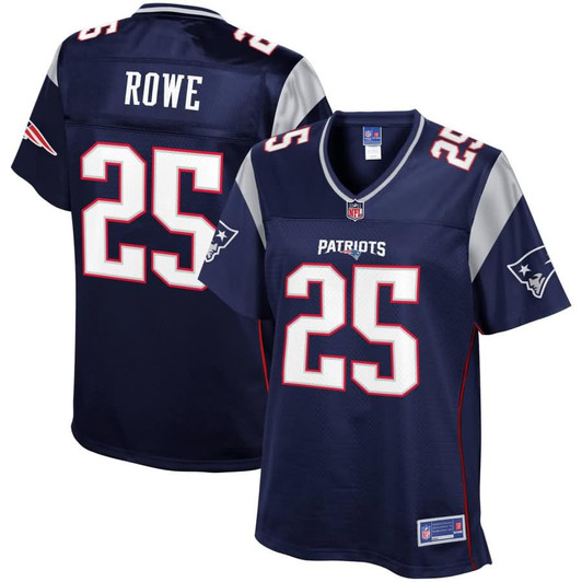 [FULLY STITCHED] New England Patriots Eric Rowe Navy Limited Football Jersey 