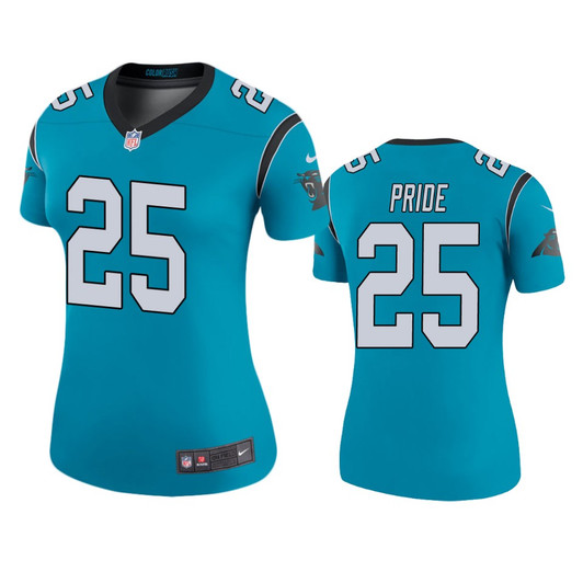 [FULLY STITCHED] Carolina Panthers Troy Pride Blue Color Rush Limited Football Jersey 