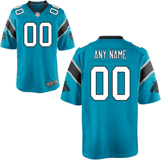 [FULLY STITCHED] Carolina Panthers Blue Style 4 Limited Football Jersey 