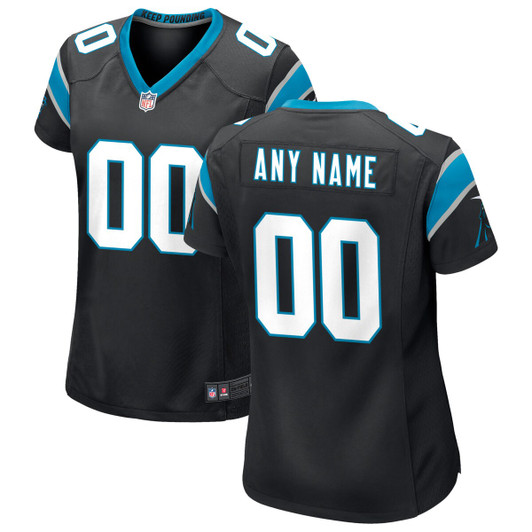 [FULLY STITCHED] Carolina Panthers Black Style 7 Limited Football Jersey 