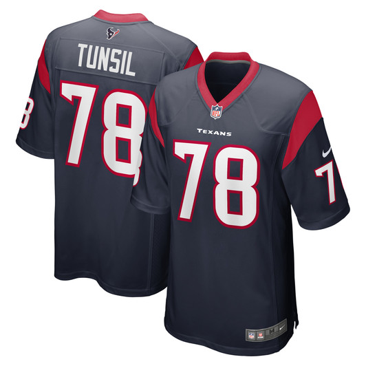 [FULLY STITCHED] Houston Texans Laremy Tunsil Navy Style 2 Limited Football Jersey 