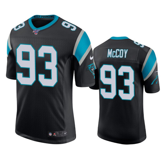 [FULLY STITCHED] Carolina Panthers Gerald Mccoy Black 100th Season Limited Football Jersey 