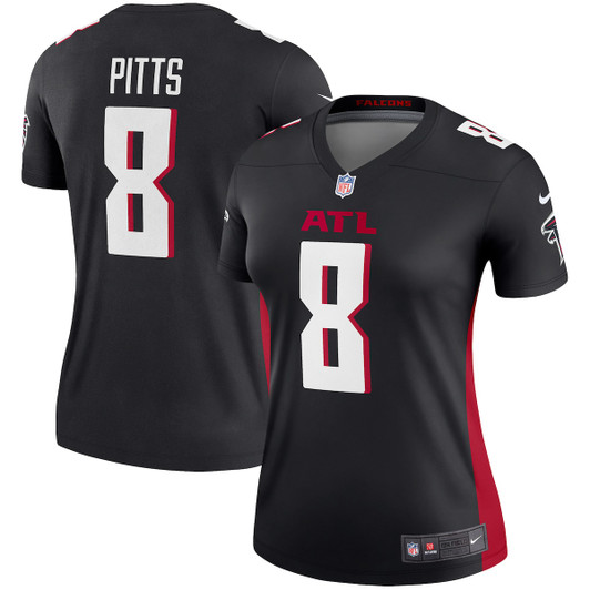 [FULLY STITCHED] Atlanta Falcons Kyle Pitts Black Style 9 Limited Football Jersey 