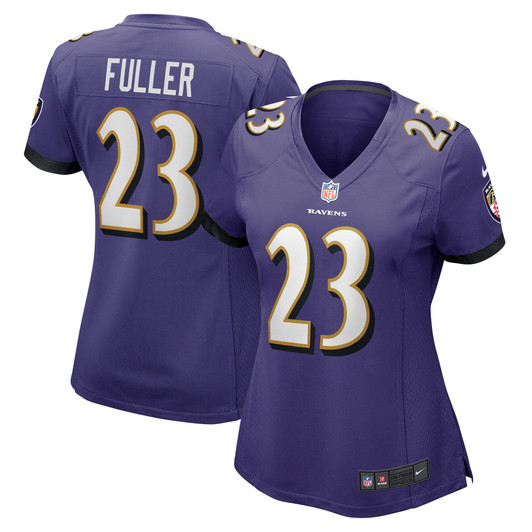[FULLY STITCHED] Baltimore Ravens Kyle Fuller Purple Style 4 Limited Football Jersey 