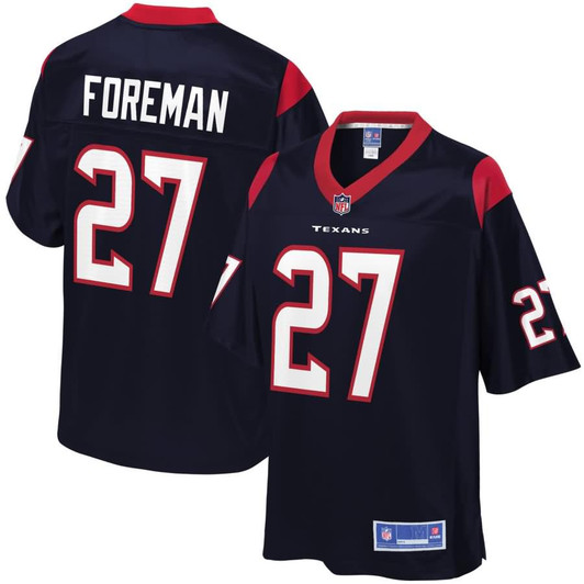 [FULLY STITCHED] Houston Texans Donta Foreman American Navy Limited Football Jersey 