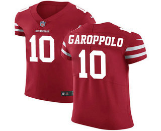 [FULLY STITCHED] #10 San Francisco 49ers Jimmy Garoppolo Red Style 3 Limited Football Jersey 
