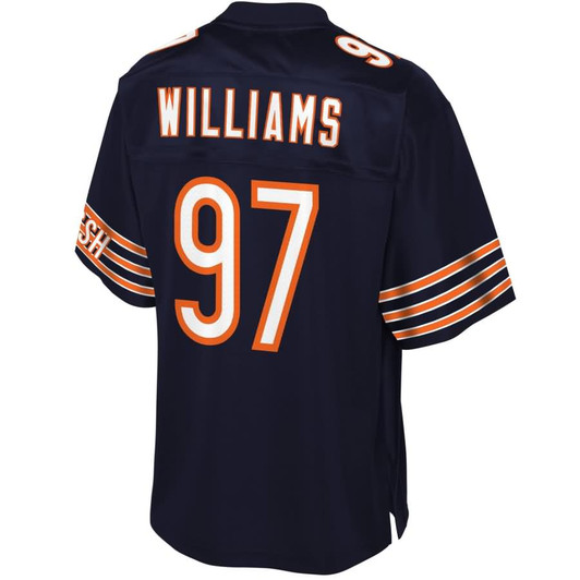 [FULLY STITCHED] Chicago Bears Nick Williams Navy Limited Football Jersey 