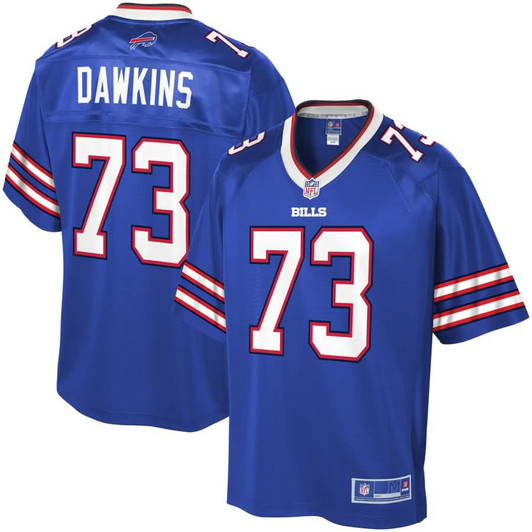 [FULLY STITCHED] Buffalo Bills Dion Dawkins Royal Style 7 Limited Football Jersey 