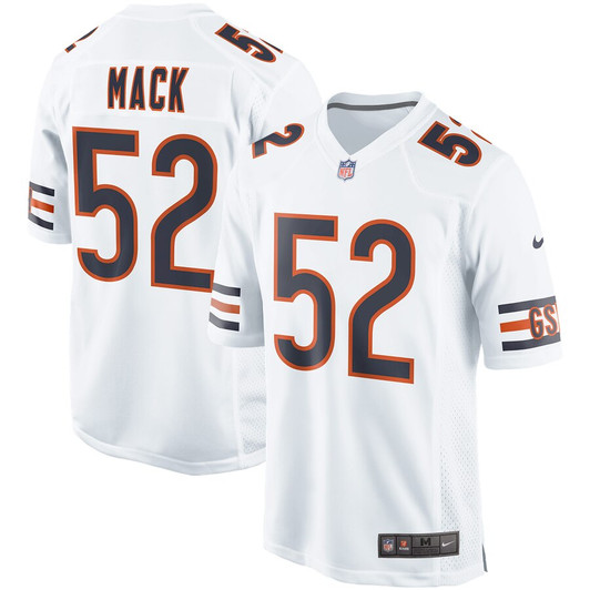 [FULLY STITCHED] Chicago Bears Khalil Mack Event White Limited Football Jersey 