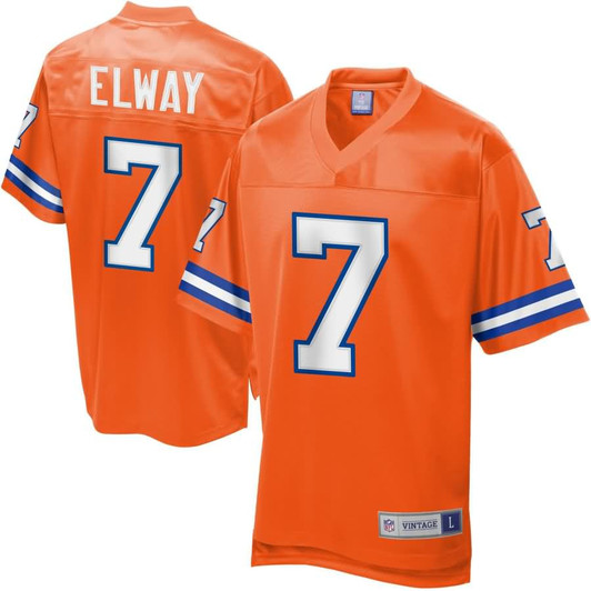 [FULLY STITCHED] Denver Broncos John Elway Limited Football Jersey 
