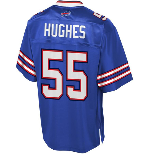 [FULLY STITCHED] Buffalo Bills Jerry Hughes Limited Football Jersey 