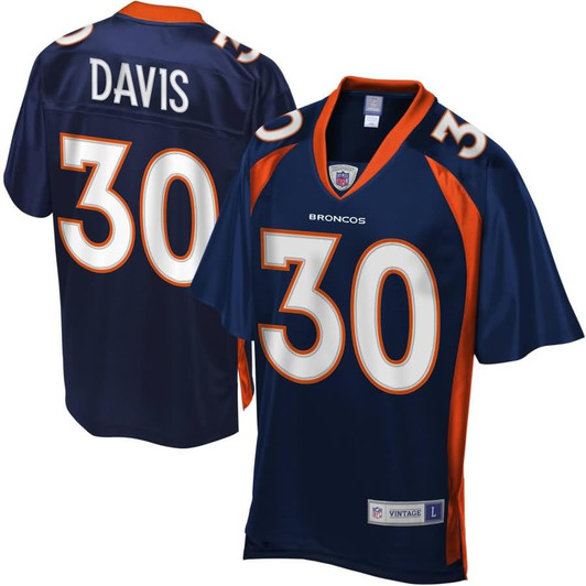 [FULLY STITCHED] Denver Broncos Terrell Davis Limited Football Jersey 