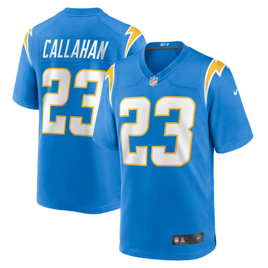 [FULLY STITCHED] Los Angeles Chargers Bryce Callahan Powder Blue Style 4 Limited Football Jersey 