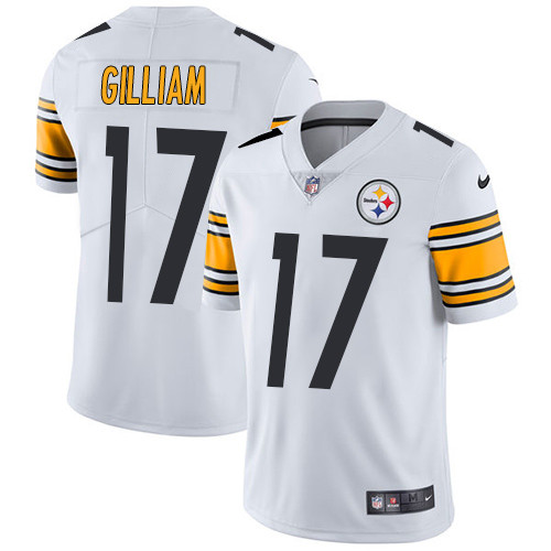 [FULLY STITCHED] #17 Pittsburgh Steelers Joe Gilliam White Limited Football Jersey 