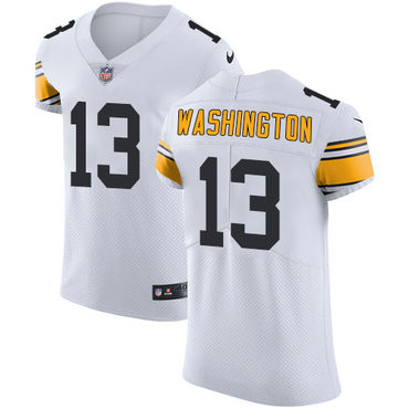 [FULLY STITCHED] #13 Pittsburgh Steelers James Washington White Style 2 Limited Football Jersey 